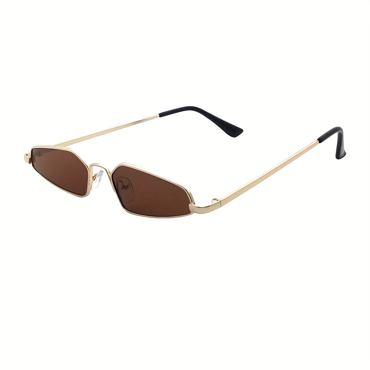 1 Pair Men's Retro Small-Frame Glasses - Concave Hip-Hop Streetwear Eyewear, Round\u002Foval\u002Fcurved shape for Stage Dress & Casual Outfits, Small-Framed Trendy (No) - Iconic Style for Photos & Casual Attire