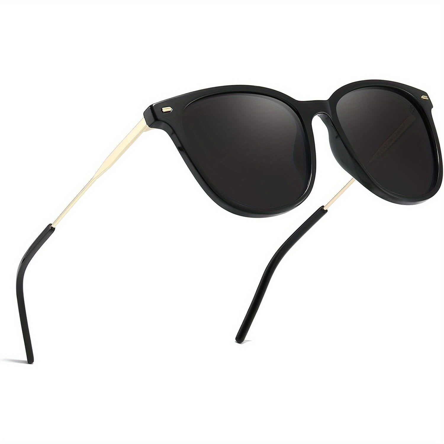 COOLEAR  Square, Gradual Change of  and Green Lenses, Lightweight PC Frame, Suitable for,, Leisure and, Unisex