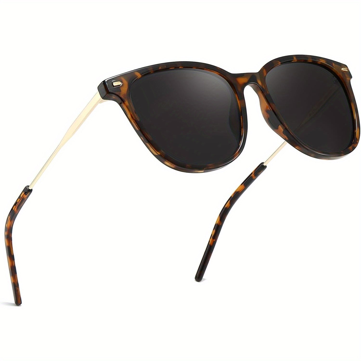 COOLEAR  Square, Gradual Change of  and Green Lenses, Lightweight PC Frame, Suitable for,, Leisure and, Unisex