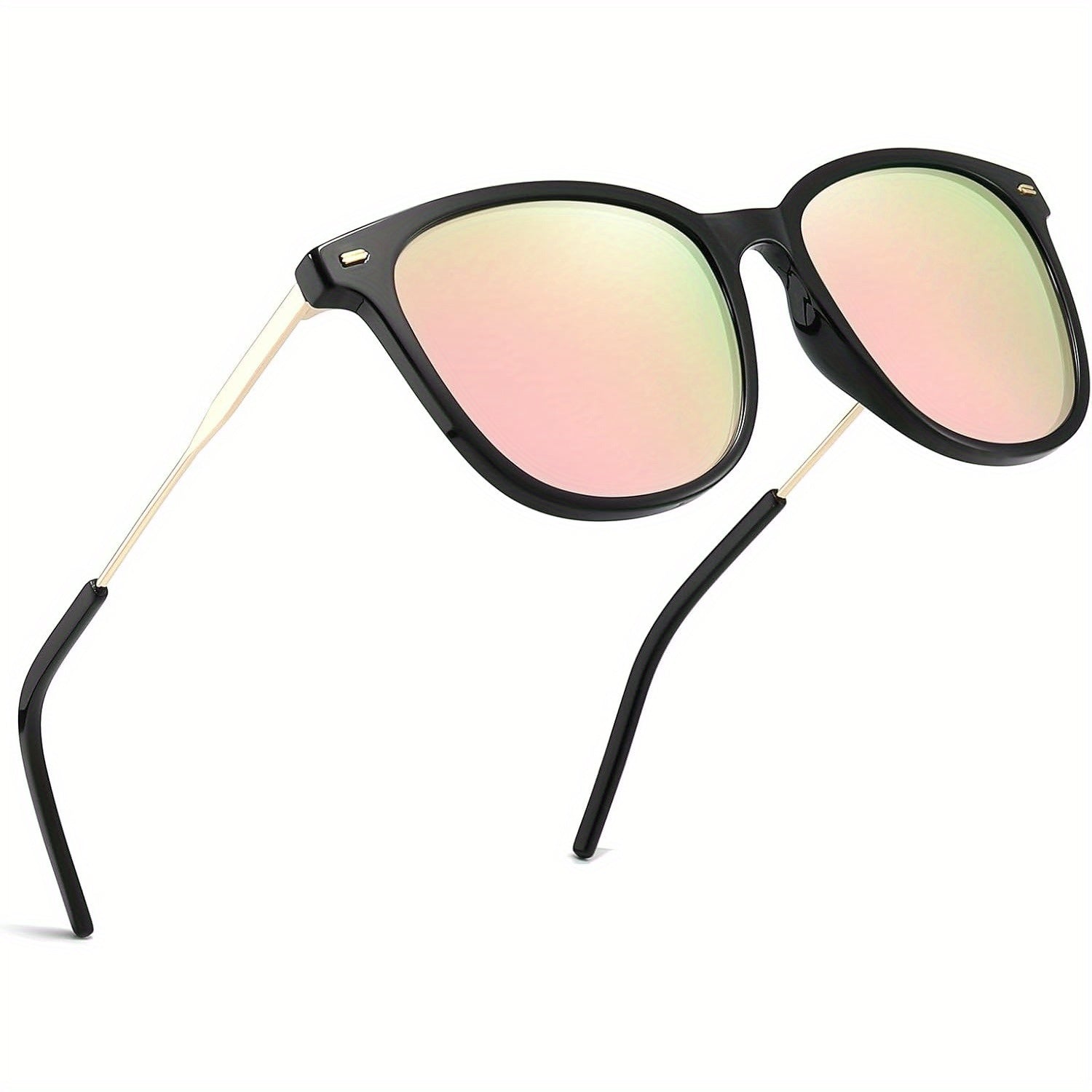 COOLEAR  Square, Gradual Change of  and Green Lenses, Lightweight PC Frame, Suitable for,, Leisure and, Unisex