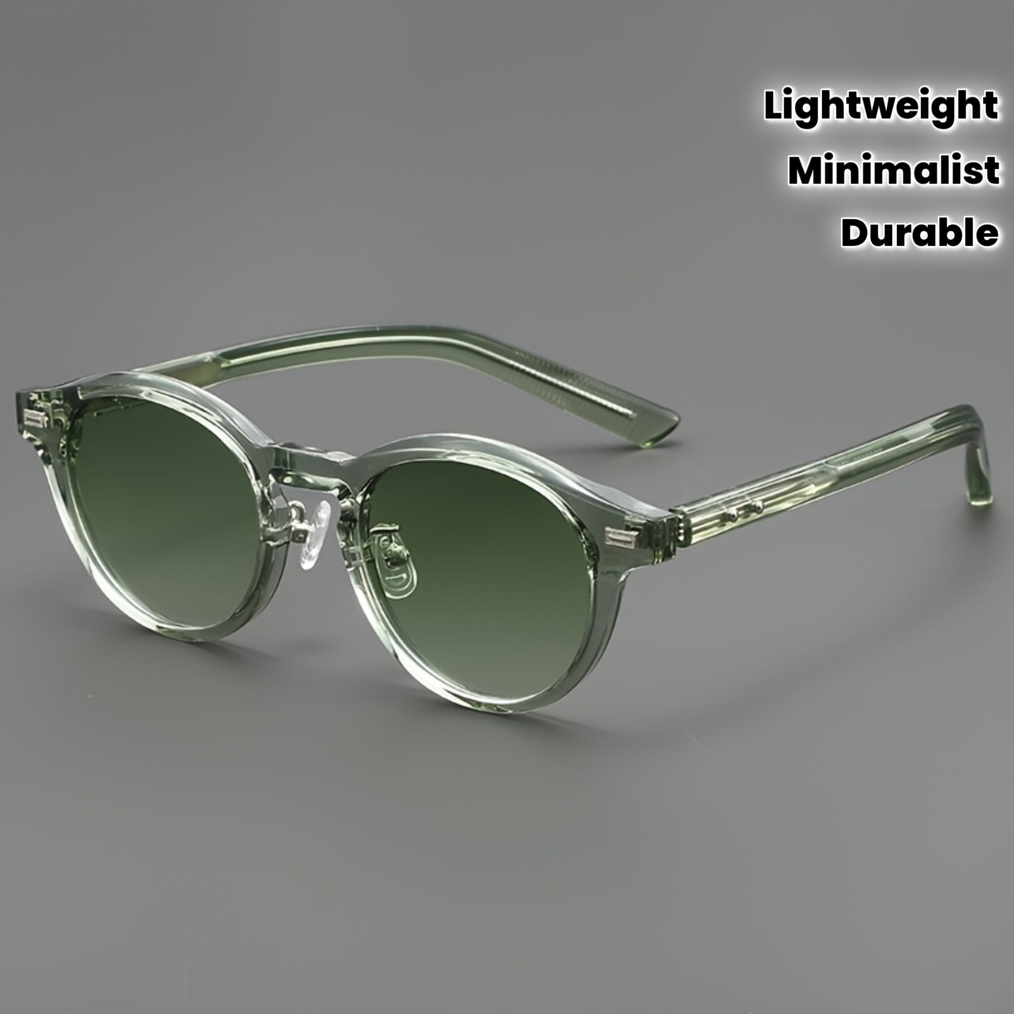 Ultra-Lightweight Round Glasses - Modern Round Frames with TR90 Temples & PC Lenses, Minimalist Everyday Eyewear for Women & Men, Lightweight Fashion Glasses for, Photography, Formal\u002FCasual Outfits - Ideal Gift Choice, Durable Nose Pads