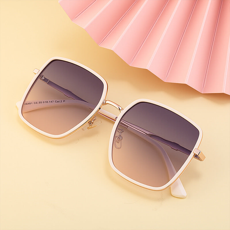 Driving Women's Fashion Square Light New European and American Large Frame Polarization Tide