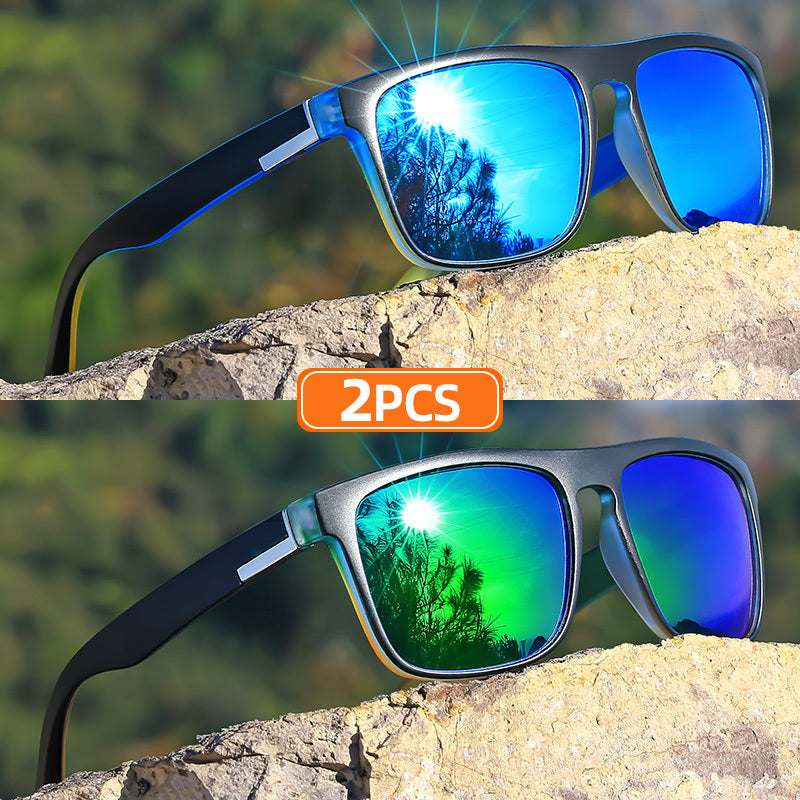 A pair of classic square, suitable for men and women to wear, gradual change color temple design, fashion street props first choice, street fashion accessories,, fashion, fashion frames, lightweight, durable glasses, fashion, designer, urban style