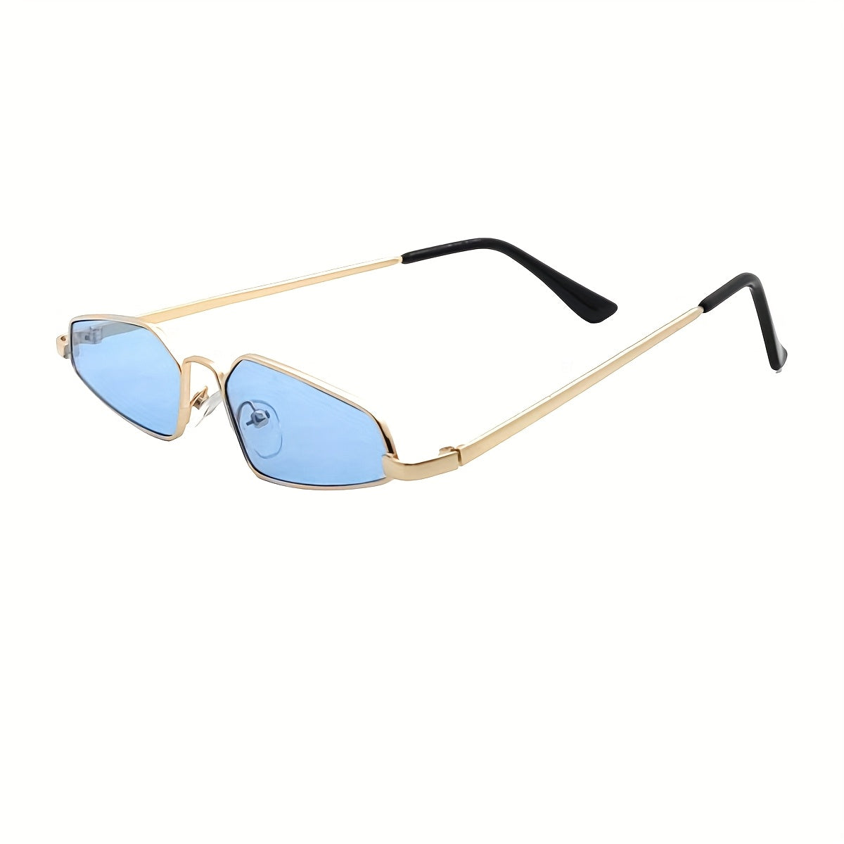 1 Pair Men's Retro Small-Frame Glasses - Concave Hip-Hop Streetwear Eyewear, Round\u002Foval\u002Fcurved shape for Stage Dress & Casual Outfits, Small-Framed Trendy (No) - Iconic Style for Photos & Casual Attire