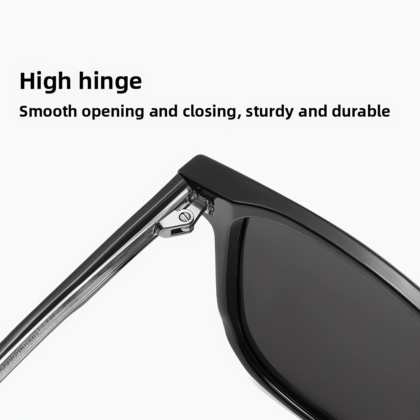 Casik&Vuek Full Frame Square Unisex Sunglasses TR90 Pin VU400 Polarized Outdoor Mountaineering Travel Driving Sunglasses