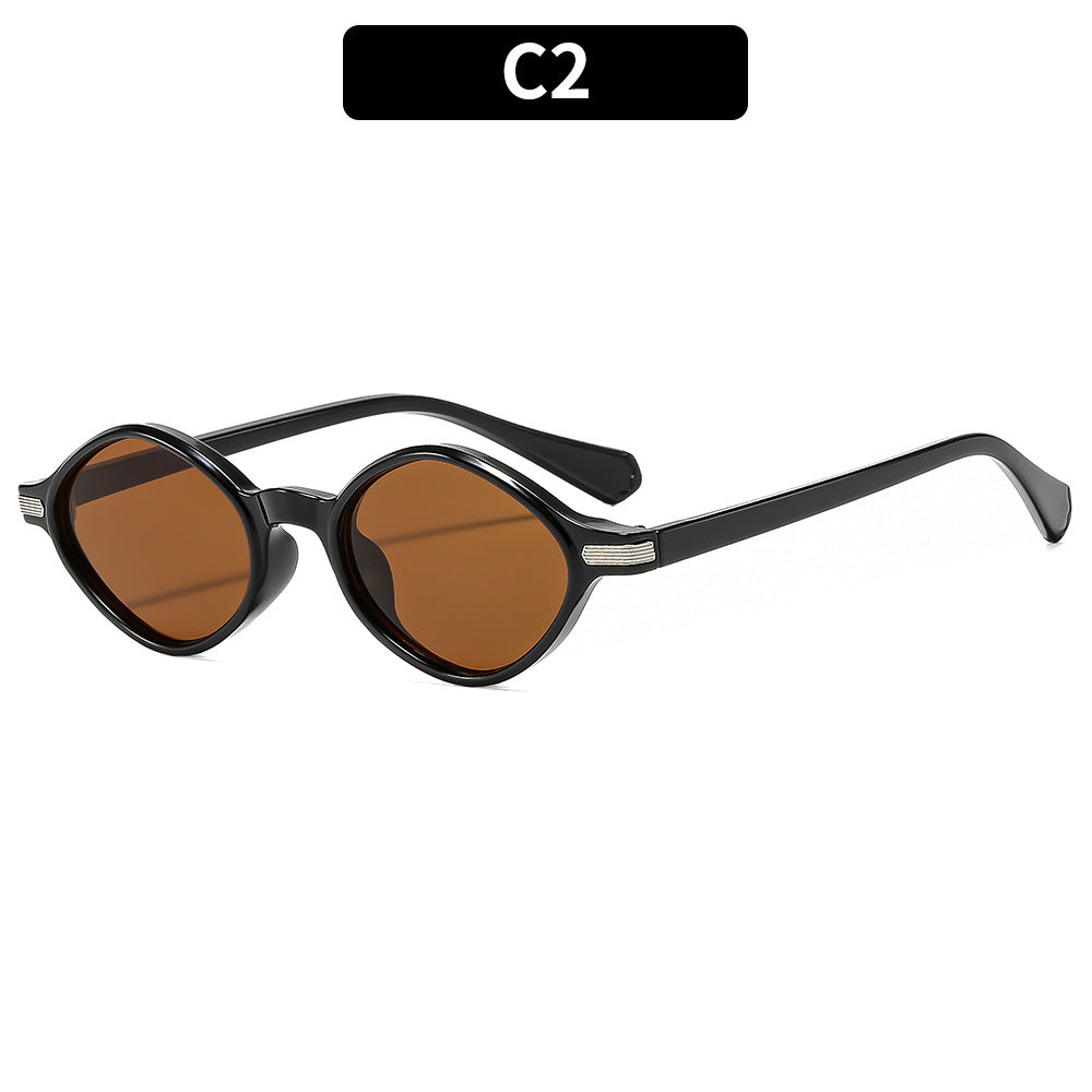 Versatile Oval Retro Sunglasses for Outdoor Use, Suitable for Both Men And Women, Perfect for Travel And Driving While Providing Sun Protection