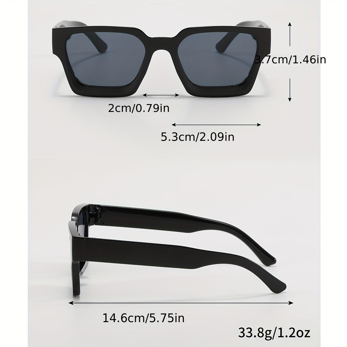 A Pair of Women'S Thick-Framed Square Retro Stylish Glasses with Wide Legs | Polycarbonate Frame, Minimalist Fashion, Includes Eyeglass Cloth, Decorative PC Lenses