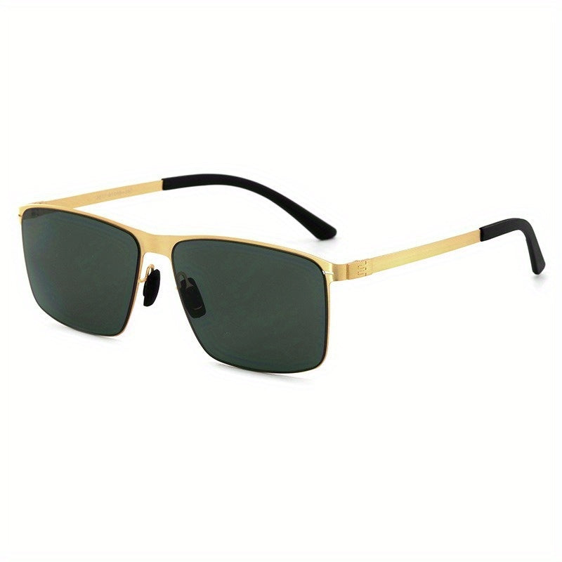 New Men'S Square Glasses | Driving Glasses with Mixed Color Lenses and PC Frame Material