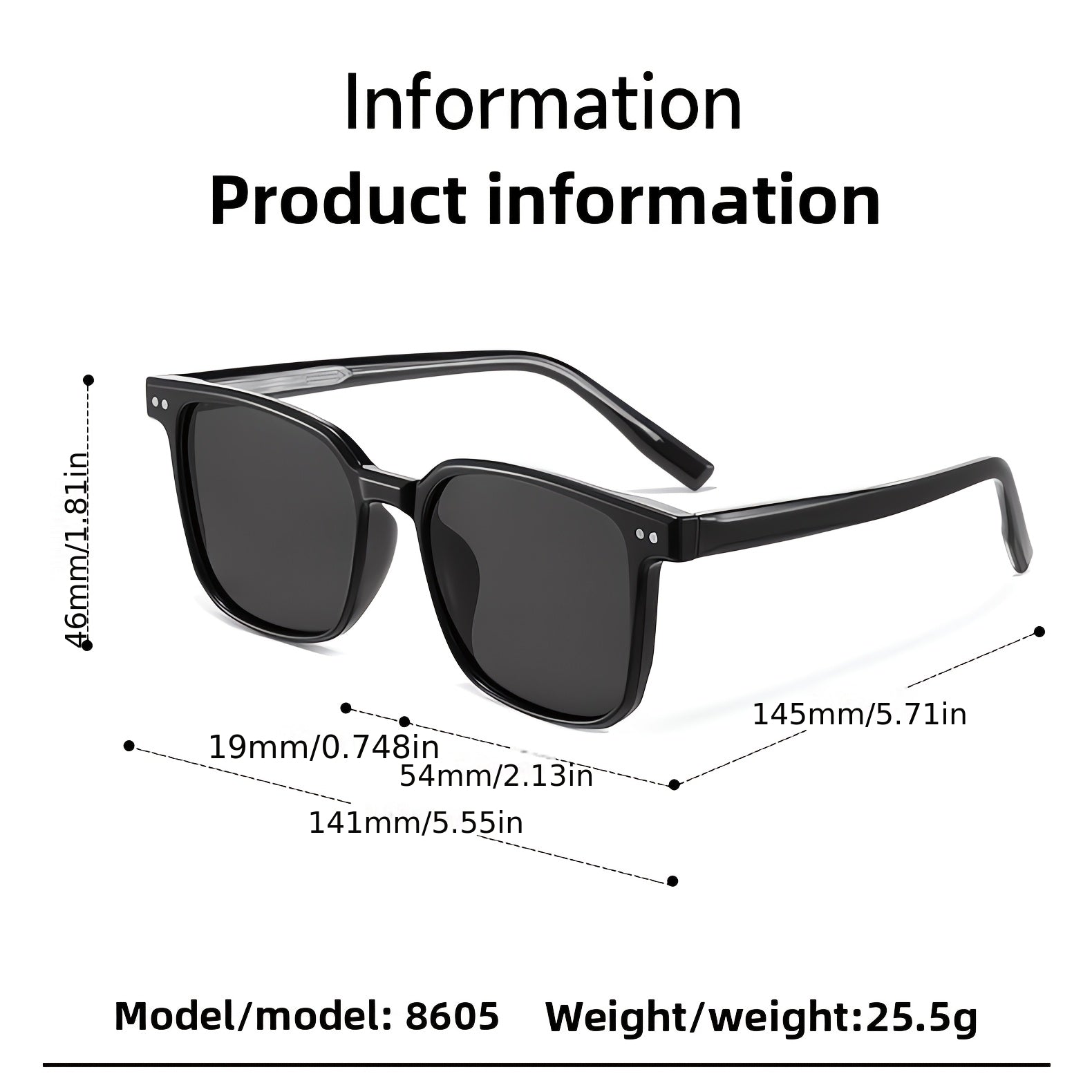 Casik&Vuek Full Frame Square Unisex Sunglasses TR90 Pin VU400 Polarized Outdoor Mountaineering Travel Driving Sunglasses