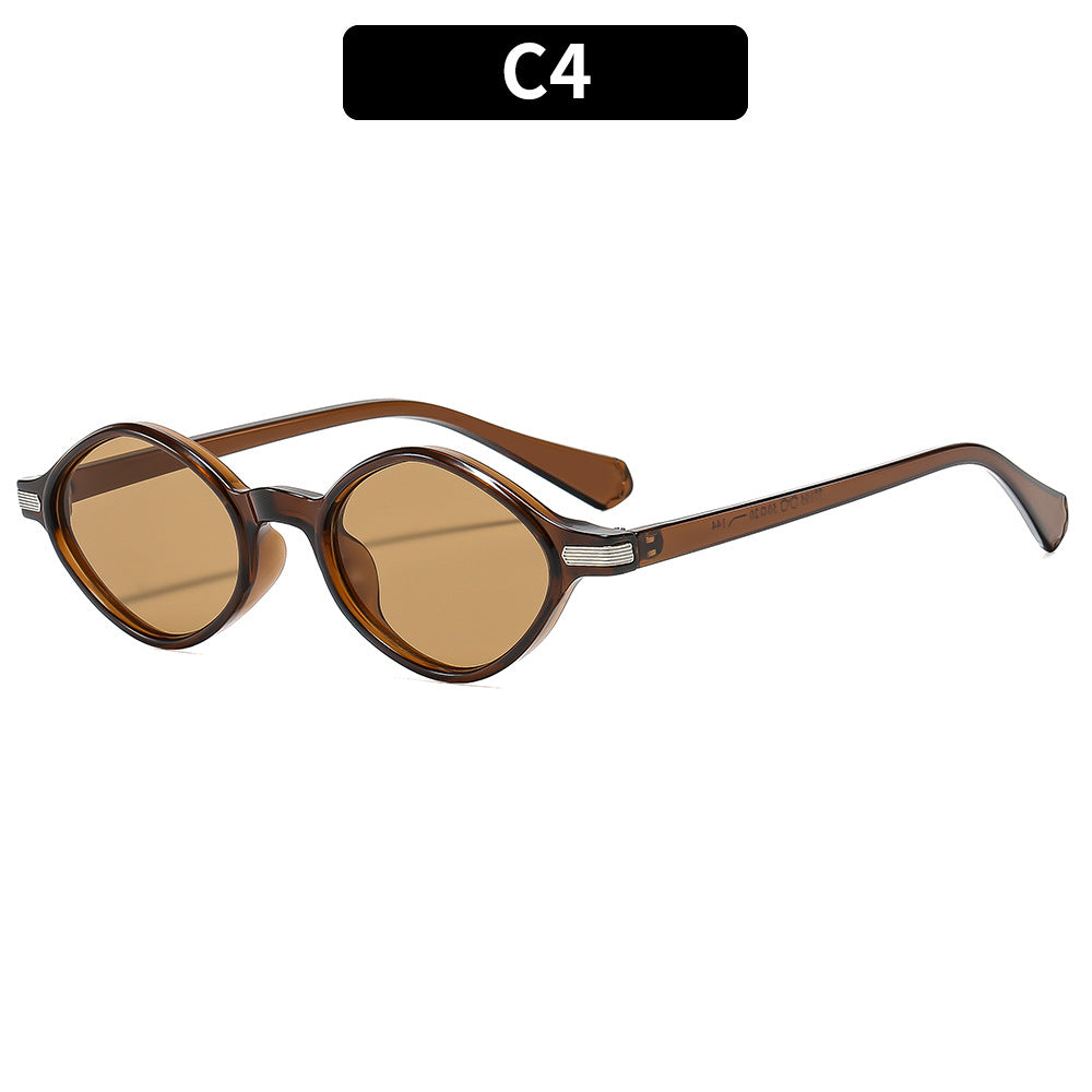 Versatile Oval Retro Sunglasses for Outdoor Use, Suitable for Both Men And Women, Perfect for Travel And Driving While Providing Sun Protection