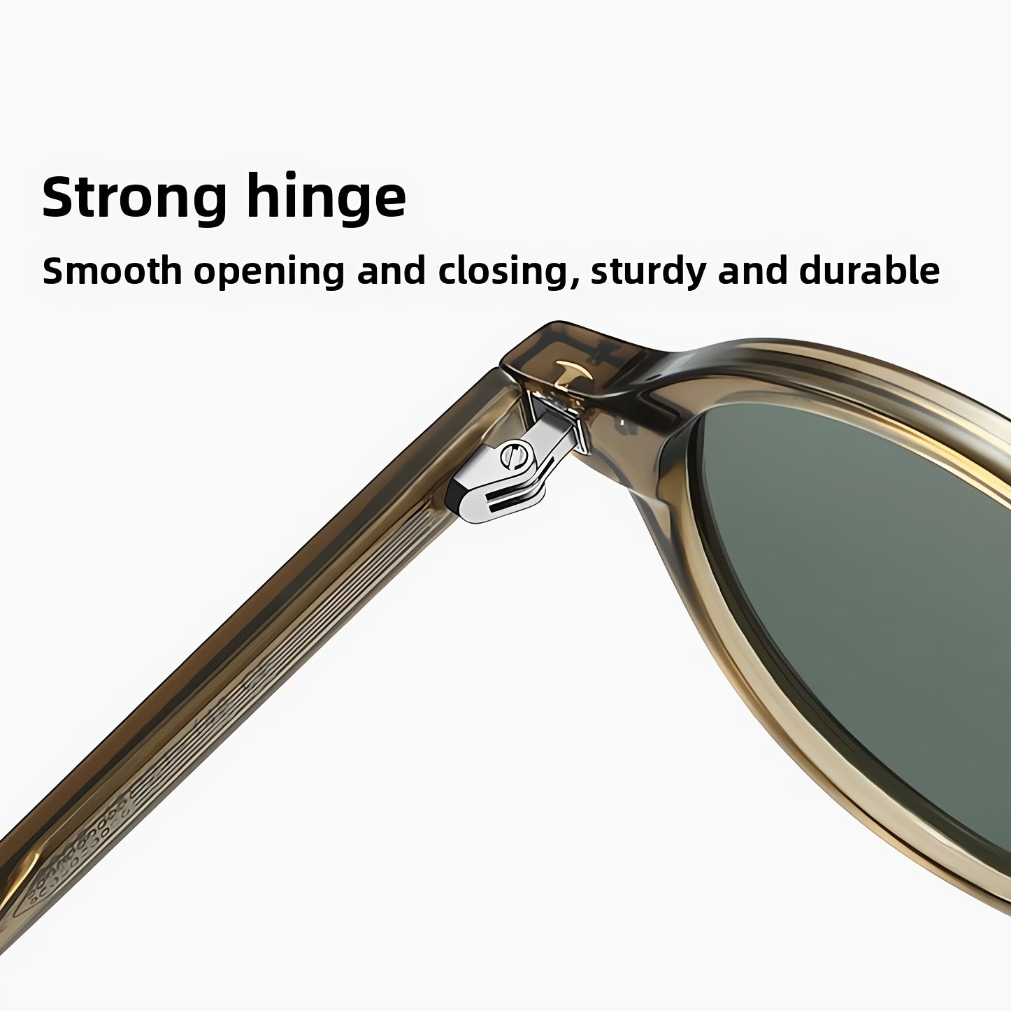 Casik&Vuek Round Retro Punk Full Frame Unisex Sunglasses | Tr90 Pin, Vu400 Polarized, Outdoor Mountaineering Travel Driving Sunglasses With Eyeglass Cloth And Case, Without Battery