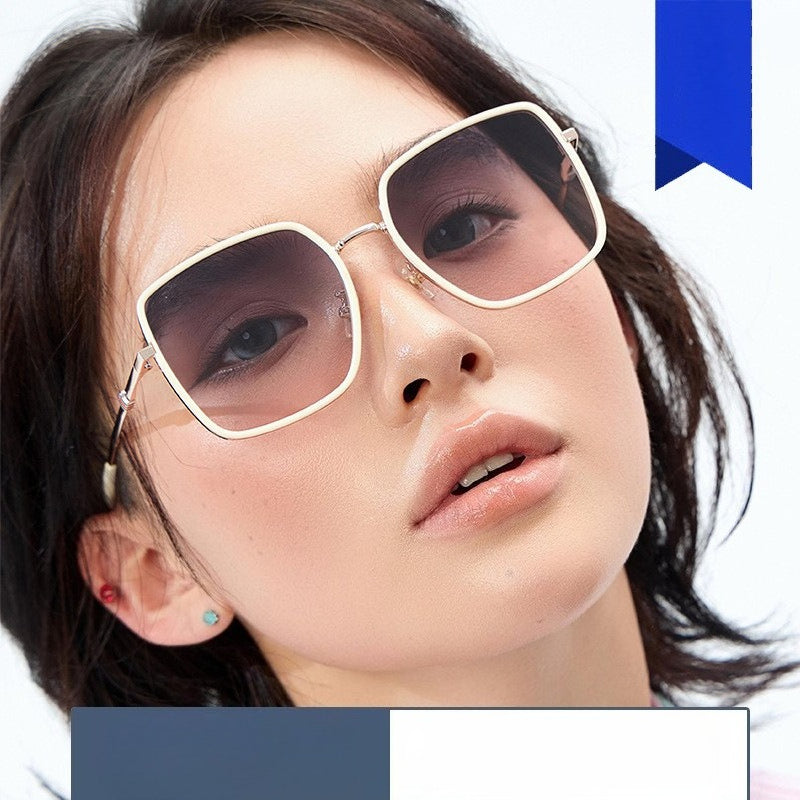 Driving Women's Fashion Square Light New European and American Large Frame Polarization Tide