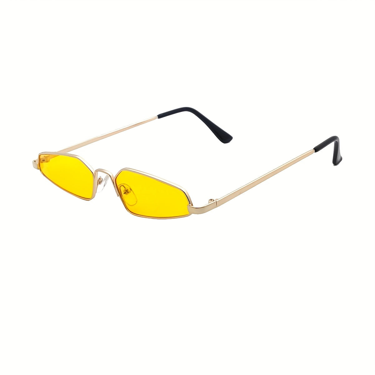 1 Pair Men's Retro Small-Frame Glasses - Concave Hip-Hop Streetwear Eyewear, Round\u002Foval\u002Fcurved shape for Stage Dress & Casual Outfits, Small-Framed Trendy (No) - Iconic Style for Photos & Casual Attire