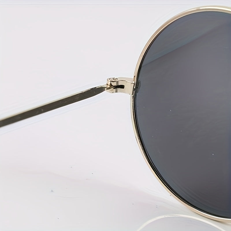 2 Pairs of Classic Round Retro Literary Trendy Fashion Glasses, Wedding Party, Gathering, Birthday Banquet, Great Gift