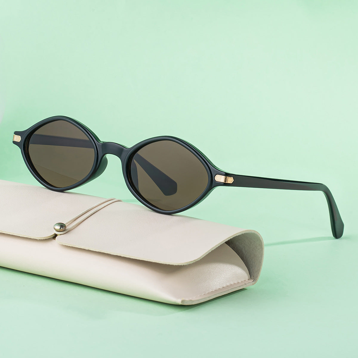 Oval Small Frame Glasses Men'S 2026 New European And American Fashion Trend Glasses Women