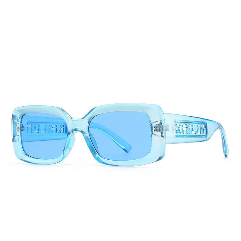 1208 Chicheng Square Frame Women'S Fashion Glasses - Stylish Metal Frame, Glass Lens, UV400 Protection, Polarized, Ideal for Model Shows