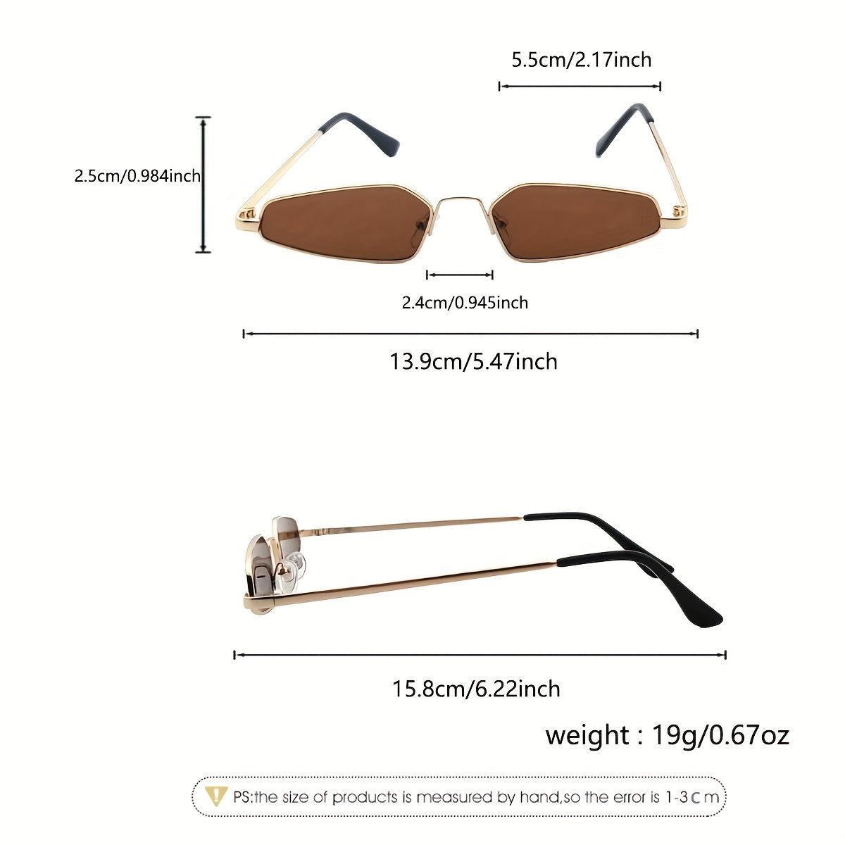 1 Pair Men's Retro Small-Frame Glasses - Concave Hip-Hop Streetwear Eyewear, Round\u002Foval\u002Fcurved shape for Stage Dress & Casual Outfits, Small-Framed Trendy (No) - Iconic Style for Photos & Casual Attire