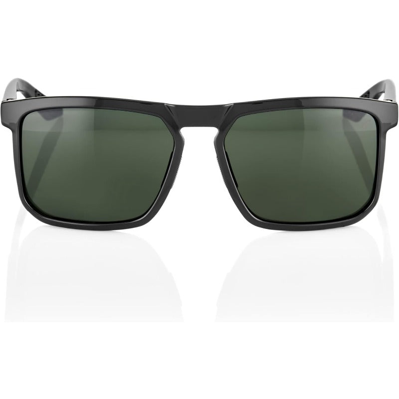 100% Renshaw Square Glacier Style Sunglasses Durable Lightweight Active Performance Eyewear Temple Grip and Side Glare Shield