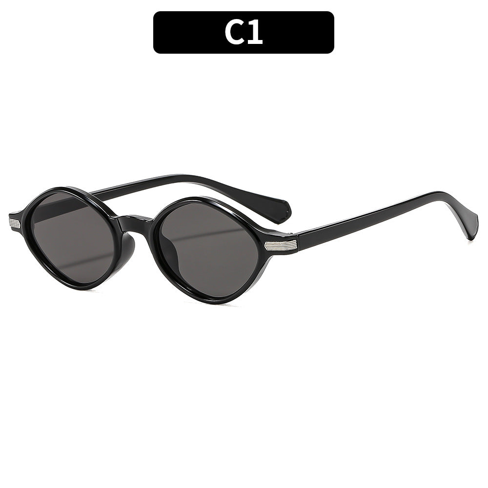 Versatile Oval Retro Sunglasses for Outdoor Use, Suitable for Both Men And Women, Perfect for Travel And Driving While Providing Sun Protection