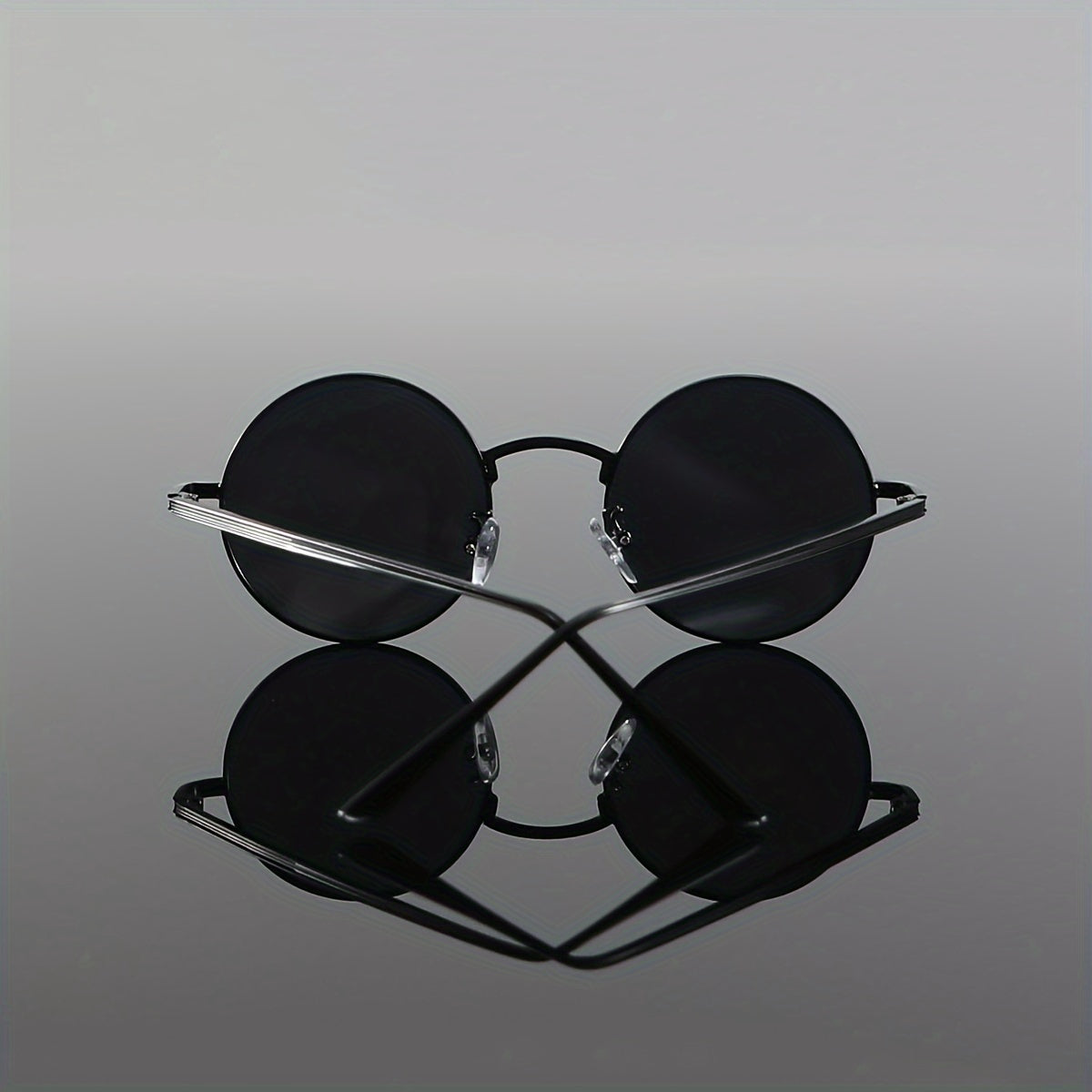 1 Pair of Men'S Round Frame Filigree Exquisite Easy Luxury Fashion Glasses, Without Battery