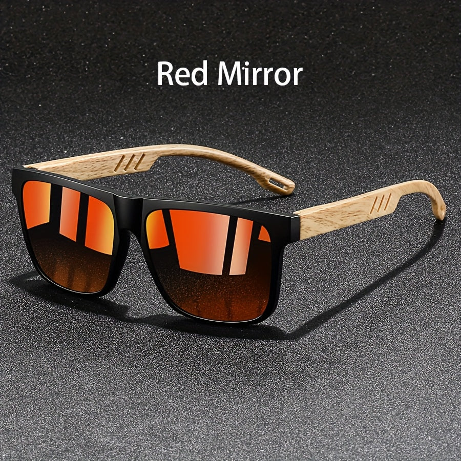 Retro Unisex Square Glasses - Classic Retro Design, PC Lenses, Durable PC Frames, Driving Essentials