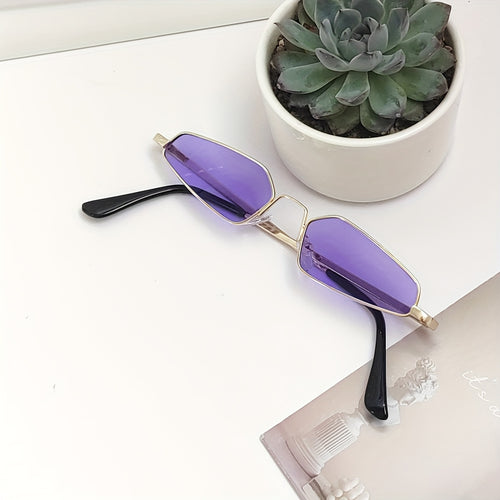 1 Pair Men's Retro Small-Frame Glasses - Concave Hip-Hop Streetwear Eyewear, Round\u002Foval\u002Fcurved shape for Stage Dress & Casual Outfits, Small-Framed Trendy (No) - Iconic Style for Photos & Casual Attire