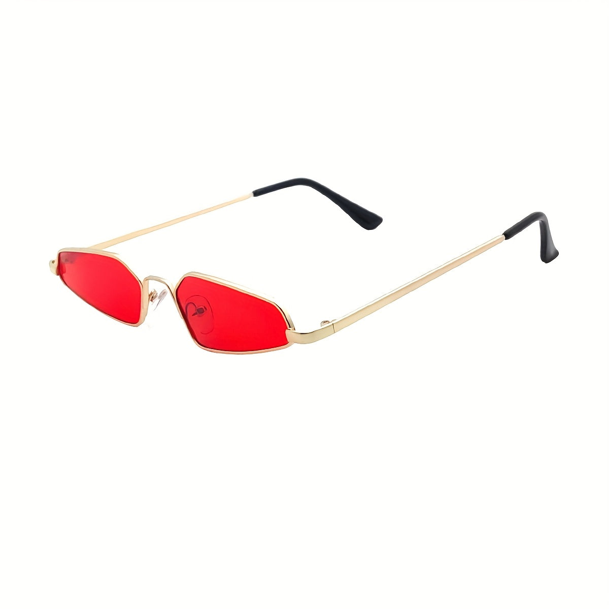 1 Pair Men's Retro Small-Frame Glasses - Concave Hip-Hop Streetwear Eyewear, Round\u002Foval\u002Fcurved shape for Stage Dress & Casual Outfits, Small-Framed Trendy (No) - Iconic Style for Photos & Casual Attire