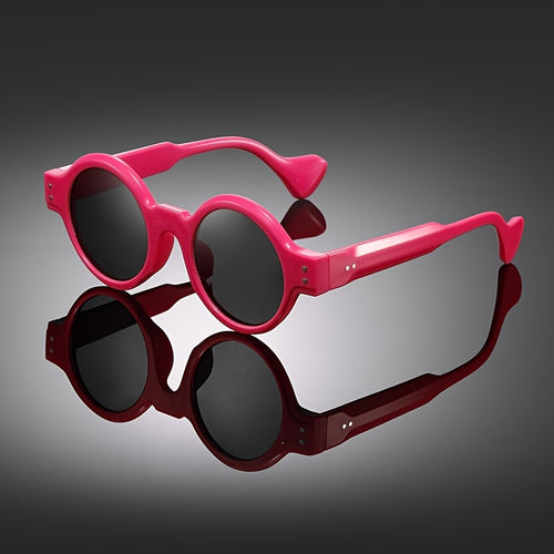 1pc of Vintage Small Round Frame Wide-Leg Minimalist Versatile Fashion Glasses for Men And Women, Suitable for Photography Props And Birthday Gifts