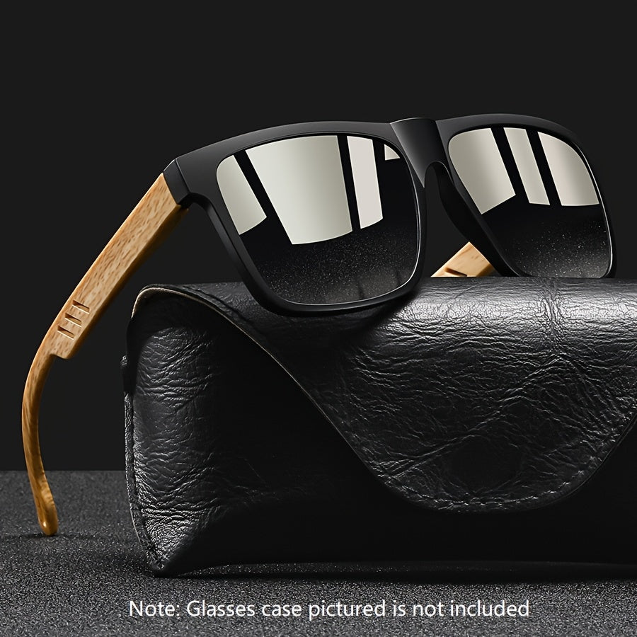 Retro Unisex Square Glasses - Classic Retro Design, PC Lenses, Durable PC Frames, Driving Essentials