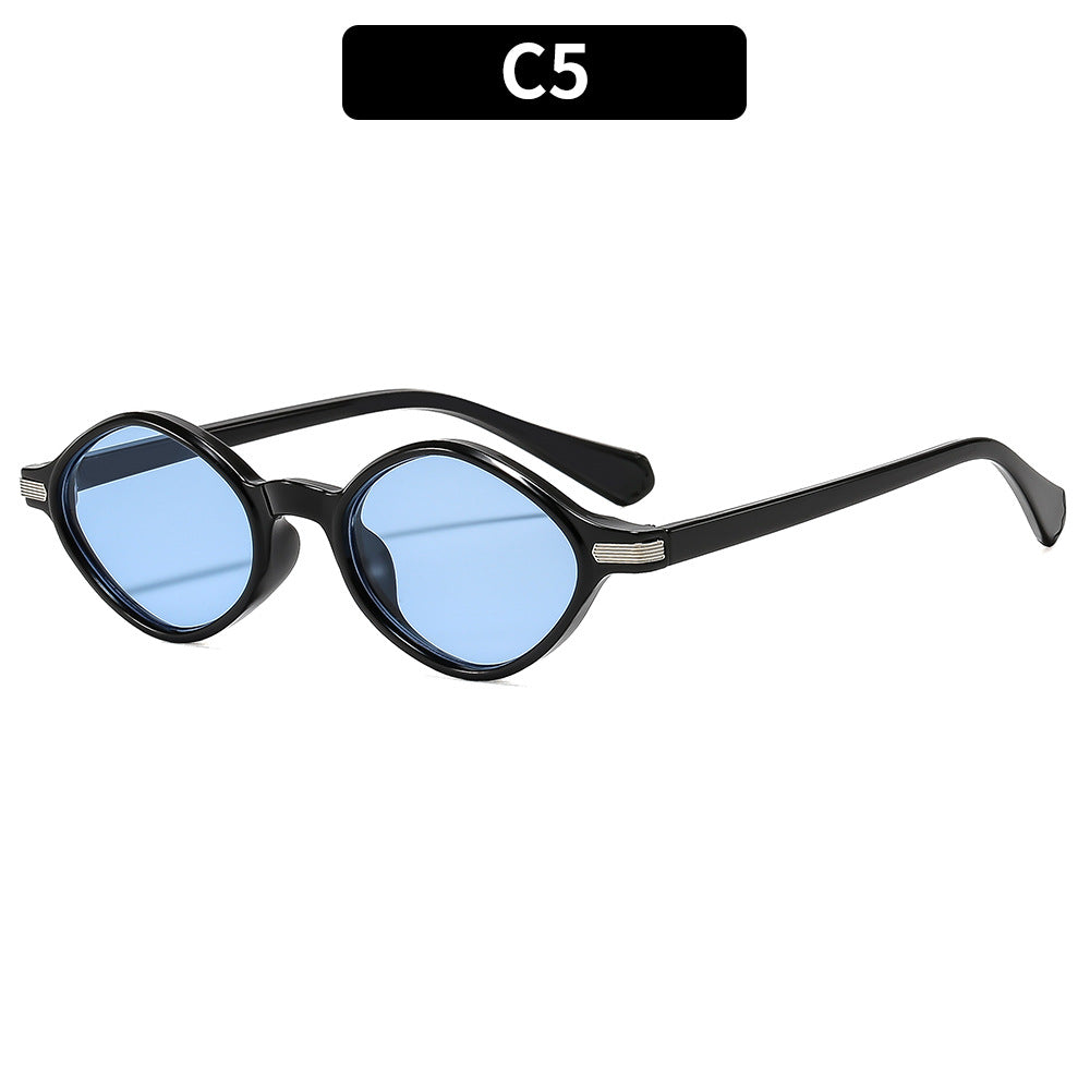 Versatile Oval Retro Sunglasses for Outdoor Use, Suitable for Both Men And Women, Perfect for Travel And Driving While Providing Sun Protection
